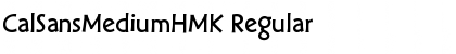 CalSansMediumHMK Regular Font Title Preview