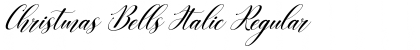 Christmas Bells Italic Regular Font Title Preview