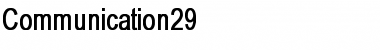 Communication29 Bold Font Title Preview