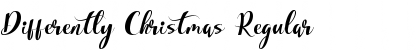 Differently Christmas Regular Font Title Preview