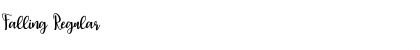 Falling Regular Font Title Preview