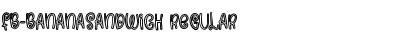 FB-BananaSandwich Regular Font Title Preview