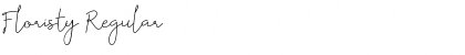 Floristy Regular Font Title Preview
