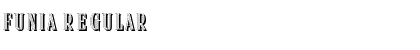 Funia Regular Font Title Preview