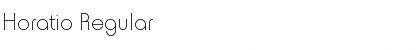 Horatio Regular Font Title Preview