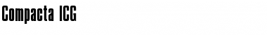 Compacta ICG Regular Font Title Preview