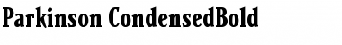 Parkinson Bold Font Title Preview