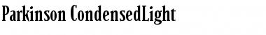 Parkinson Regular Font Title Preview