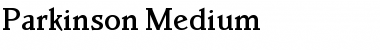 Parkinson Regular Font Title Preview
