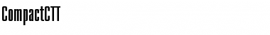 CompactCTT Regular Font Title Preview