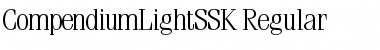 CompendiumLightSSK Regular Font Title Preview