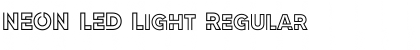 NEON LED Light Regular Font Title Preview
