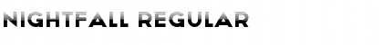 Nightfall Regular Font Title Preview