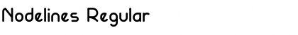 Nodelines Regular Font Title Preview