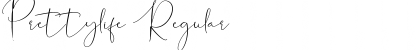 Prettylife Regular Font Title Preview