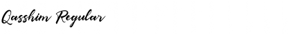 Qasshim Regular Font Title Preview
