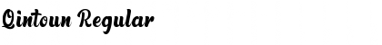 Qintoun Regular Font Title Preview