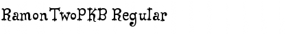 RamonTwoPKB Regular Font Title Preview