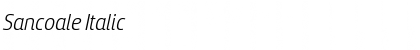 Sancoale Italic Font Title Preview