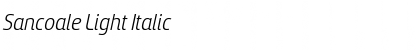 Sancoale Light Italic Font Title Preview