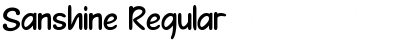Sanshine Regular Font Title Preview