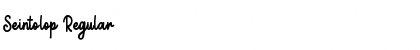 Seintolop Regular Font Title Preview
