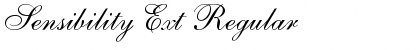 Sensibility Ext Regular Font Title Preview