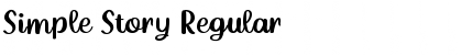 Simple Story Regular Font Title Preview