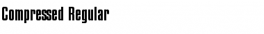 Compressed Regular Font Title Preview