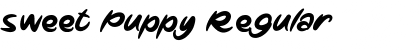 Sweet Puppy Regular Font Title Preview