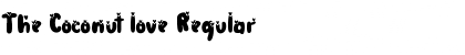 The Coconut love Regular Font Title Preview