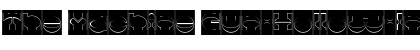 The Machine Gun-Hollow-Inverse Regular Font Title Preview