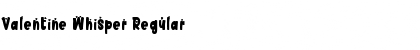 Valentine Whisper Regular Font Title Preview