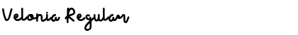 Velonia Regular Font Title Preview