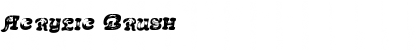 Acrylic Brush Regular Font Title Preview