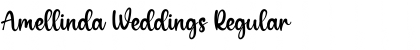 Amellinda Weddings Regular Font Title Preview