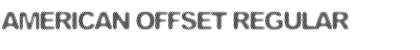 American Offset Regular Font Title Preview