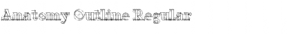 Anatomy Outline Regular Font Title Preview