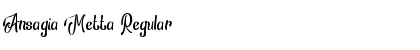 Ansagia Metta Regular Font Title Preview