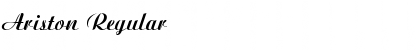 Ariston Regular Font Title Preview