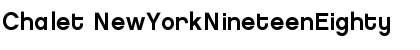 Chalet NewYorkNineteenEighty Font Title Preview