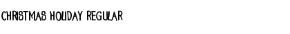 Christmas Holiday Regular Font Title Preview