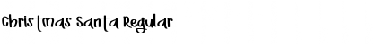 Christmas Santa Regular Font Title Preview