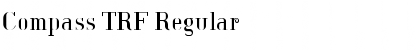 Compass TRF Regular Font Title Preview