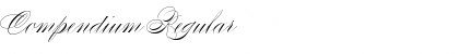 Compendium Regular Font Title Preview