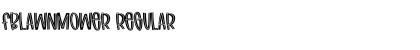 FBLawnmower Regular Font Title Preview