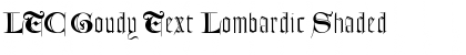 LTC Goudy Text Lombardic Shaded Font Title Preview
