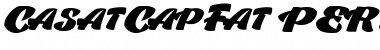 Casat Cap Fat PERSONAL USE Regular Font Title Preview