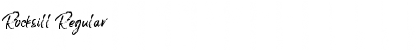 Rocksill Regular Font Title Preview