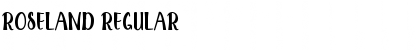 ROSELAND Regular Font Title Preview